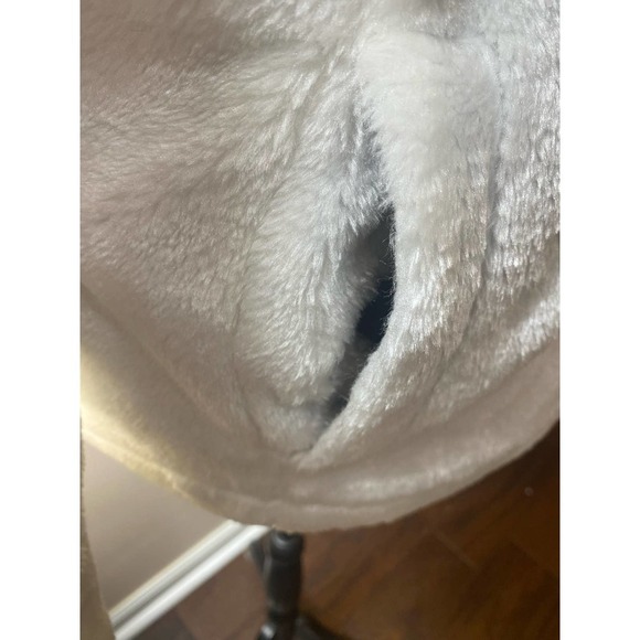 Tudor Court White Faux Fur Jacket Lined Winter Coat size Large NWOT - Picture 4 of 9